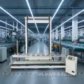 Máquina de corte completamente automática con alzamiento de altura de cortina, 1,2 kW, 220 V, posicionamiento de piñón y estante, 3,2 mx 3,2 m